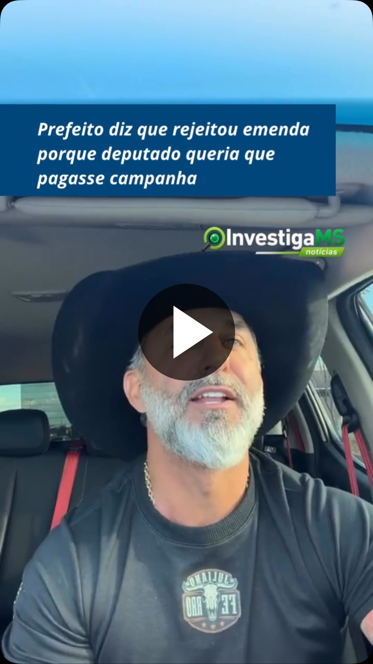 investiga.ms - Juliano Ferro afirma que deputado disse, em reunião política, que o Município 
