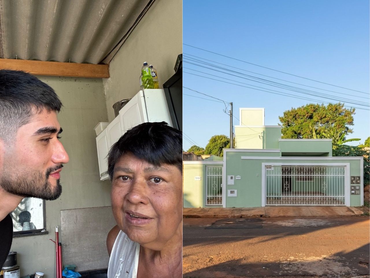 Modelo termina reforma da casa da mãe após viral e manda recado para o pai ausente: 'Consegui, ...