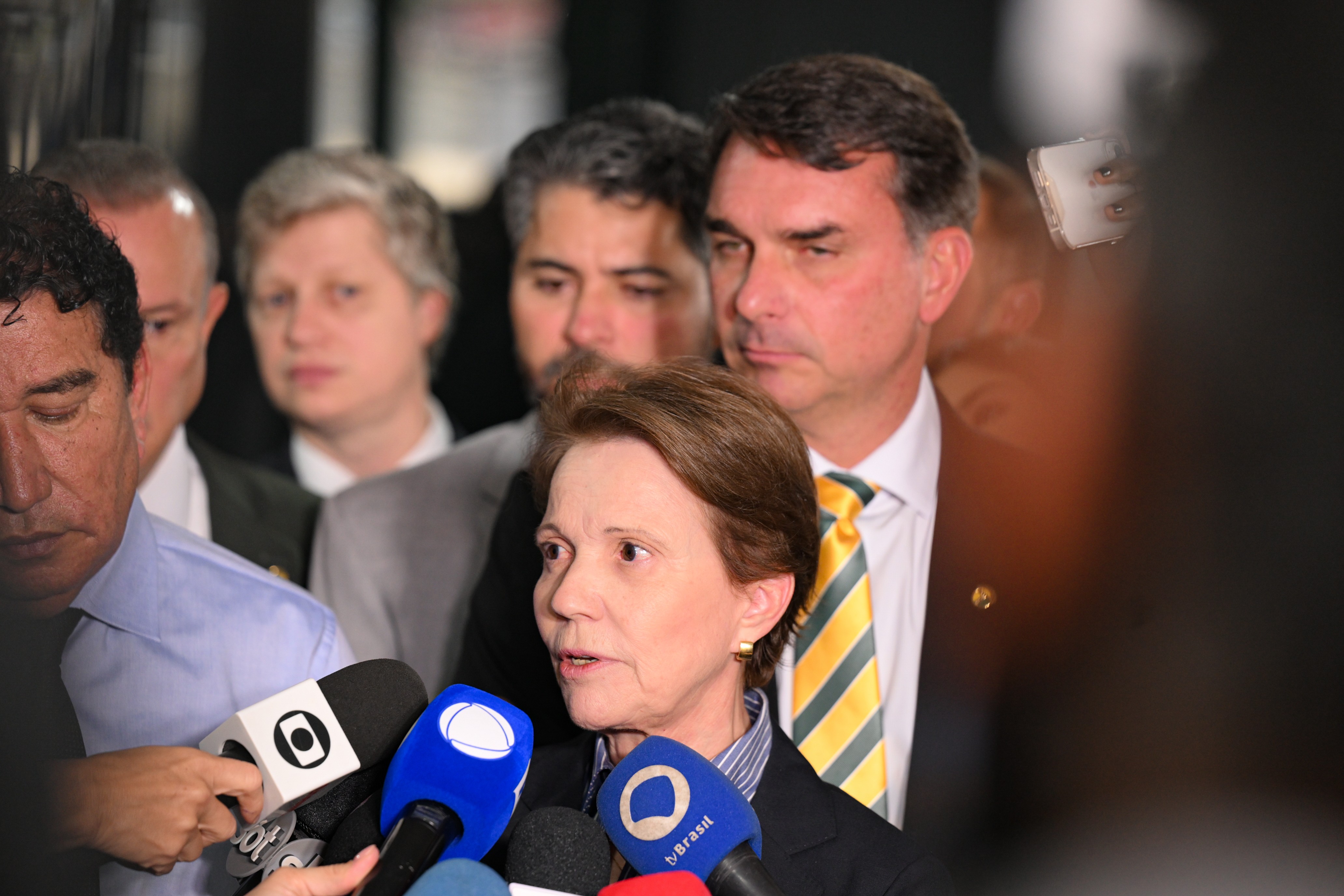 Tereza Cristina admite pela 1ª vez possibilidade de ser vice de Flávio Bolsonaro