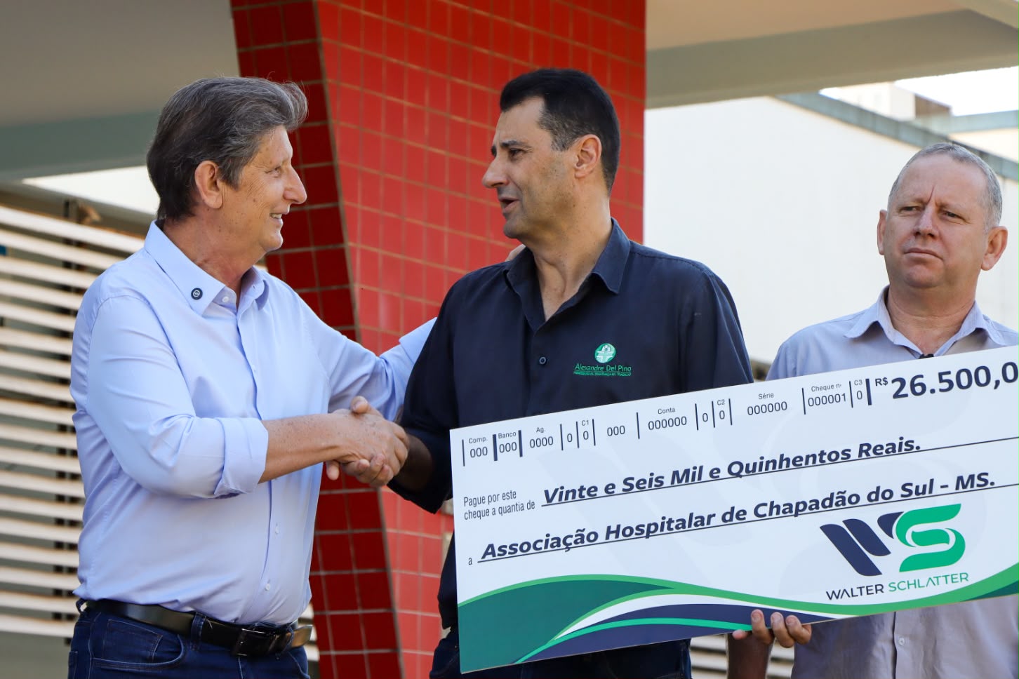 Salário de julho do prefeito é destinado à Associação Hospitalar de Chapadão do Sul