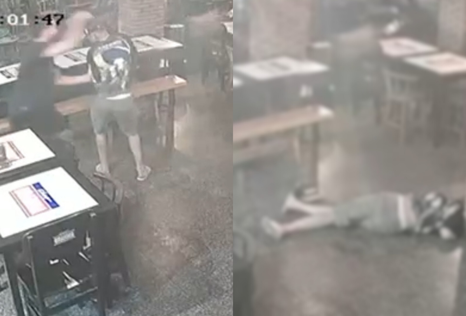 VÍDEO: homem é morto com 9 facadas na cabeça em briga em restaurante de MS