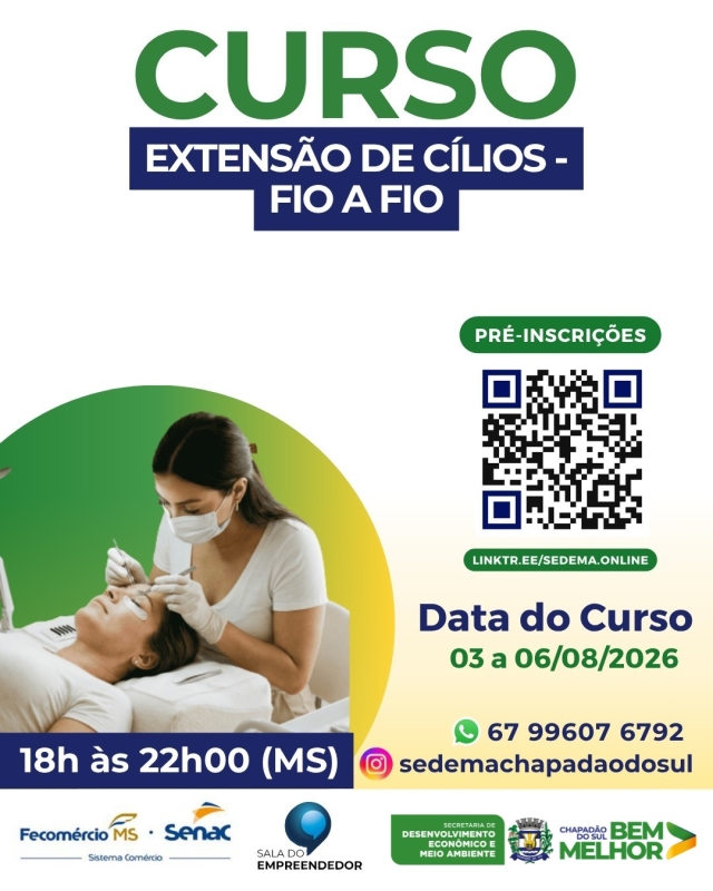 Parceria amplia qualificação profissional e oferece curso gratuito com foco na geração de renda em...